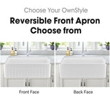 Fireclay 36" L X 20" W Farmhouse Kitchen Sink with Grid and Strainer W122559098