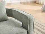 28.94"W Swivel Accent Open Back Chair Modern Comfy Sofa Chair With Weathered Base For Nursery W3188P417882