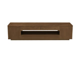 59" Mid Century Modern TV Stand for TVs up to 65", Walnut Entertainment Center with Open Storage & W1801P457802