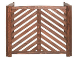 Air Conditioner Fence Screen Outside, Cedar Privacy Fence 3 Panels to Hide AC & Trash Enclosure, 70398257