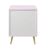 Pink High Gloss 2-Drawer Nightstand B062P209010
