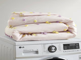 4PCS Twin/Twin XL Cotton Jacquard Pom Pom Comforter Set B035P341216