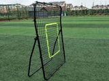 Professional Galvanized Steel Pipe Rebound Soccer/Baseball Goal Black 09423191