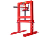 Hydraulic 6 Ton H-Frame Garage Floor Adjustable Shop Press with Plates, 6T,red 84786959