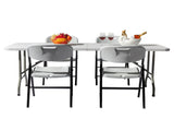 6FT Outdoor Courtyard Foldable Long Table 83891825