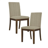 ZUN Upholstered Channel-back Dining Chair Set of 2 B035P265993