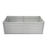 632ft Galvanized Raised Garden Bed, Metal Outdoor Planter Box, Rectangular Garden Bed for Planting 96667793