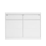 6 Drawer Dresser, White Dresser for Bedroom LED Lights, Modern Dressers & Chests of Drawers 26843851