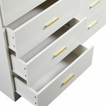 ZUN Modern White 8-Drawer Dresser for Bedroom - Ample Storage Wide Chest of Drawers, Sturdy & Safe W1785P201163