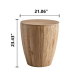 21.06"Vintage Style Bucket Shaped Coffee Table for Office, Dining Room and Living Room W75770649