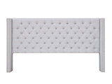 Upholstery Headboard Grey Queen B03548787