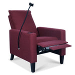 ZUN Recliner Chairs for Adults, Adjustable Recliner Sofa with Mobile Phone Holder & Cup Holder, Modern W680136981