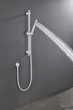 SHOWERS Stainless Steel Slide Bar Grab Rail Includes Handheld Shower Head and 69-Inch Hose W1272101890