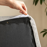 (Beige) Natural Solid Wood Shoe Bench, Mid-Century Modern Storage Bench with High Rebound Sponge W1283P298090