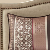 7 Piece Comforter Set Red Cal King B03597166