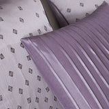 7 Piece Jaquard Comforter Set Purple King B03597295