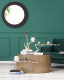 Aluminum Candle Holder with Marble Stand, 8x5x15" W2078P172361