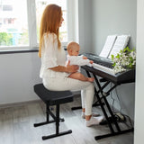 Electric Keyboard Piano Padded Cushion Leather Bench for Musicians Use at 51532849
