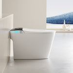 ZUN Smart Toilet with Voice Control and Bubble Shield, Heated Bidet Seat, Smart Toilet with Bidet Built W1872P209967