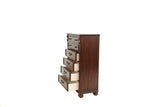 ZUN Dark Cherry 1pc Chest Of Drawers Storage Bedroom Furniture Traditional Style Chest B011P238669