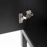 U-STYLE Storage Cabinet Sideboard Wooden Cabinet with 4 Metal handles ,4 Shelves and 4 Doors for WF309061AAB