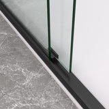 44-48"x72" Aluminum Frame Double Sliding Shower Door,Bypass Bathroom Sliding Door with Premium 5/16" W2011P293394
