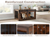31.5" Dog Crate Furniture with Sliding Barn Door, Wooden Dog Kennel End Table for Indoor Use 61976880