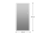 65"x24" Full Length Floor Mirror LED Whole Body Mirror, Wall Mounted Hanging Mirror with Lights, W2071P180840