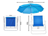 Folding Beach Chair with Umbrella Adults, Lightweight Porable Camping Chair with 265lbs Capacity 12326977