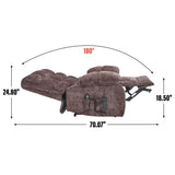 Lift Recliner Chair Heat Massage Dual Motor Infinite Position Up to 350 LBS Large Electric Power 80114935