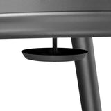 30in Outdoor Metal Fire Pit with Cooking Grates Black 29194477