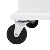 Kitchen Island with Drop Leaf, 53.9" Width Rolling Kitchen Cart on Wheels with Internal Storage Rack WF312383AAW