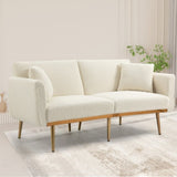 ZUN Velvet Sofa , Accent sofa .loveseat sofa with metal feet 88657732