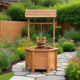 Garden Bed Wooden Wishing Well 14483330