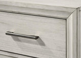 ZUN 1pc Contemporary Style Storage Drawers Dresser Bedroom Solid Wood Wooden Furniture White Mist Finish B011P228954