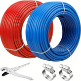 PEX Pipe 1/2 Inch, 2 x 100 Feet Length PEX Flexible Pipe Tubing Potable Water, Pex Water Lines W3280P326630