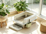 High Sided Stainless Steel Litter Box Anti-Urine Leakage, Non-Sticky, Complete with Metal & 57834585