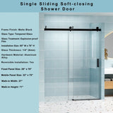 56" - 60" Tempered Glass Single Sliding W1573P198746