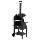 Outdoor Wood Fired Pizza Oven with Pizza Stone, Pizza Peel, Grill Rack, for Backyard and Camping 53882789