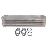 Engine Oil Cooler w/ Gaskets Fit for Cummins 15L ISX QSX QSX15 ISX15 2008-2015 Diesel Engine 4965487 01131326