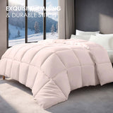 Pink plus-size comforter for all seasons, perfect for cozy bedrooms, luxurious hotel rooms, single, 19409757