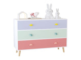 Kids 3 Drawer Dresser, Baby Nightstand for Bedroom, Storage Cabinet for Toddler Child for Living 25977899