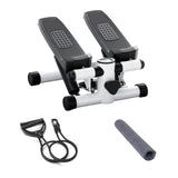 ZUN Mini Fitness Stepper, Hydraulic Fitness Stepper with Resistance Bands and Display, Silent Design, 62550541