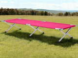 Portable Folding Camping Cot with Carrying Bag Army Pink 97383860