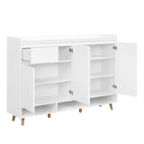 ZUN ON-TREND Sleek and Contemporary Shoe Cabinet with Adjustable Shelves, Minimalist Home Organizer with WF321211AAK