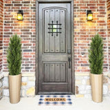 ZUN Christmas-like Artificial Cedar Cypress Plants Faux Boxwood Pine Greenery Trees Plantas Artificiales W2945P220428