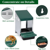 ZUN Single Roll Out Nesting Box with Plastic Basket, Egg Nest Box Laying Box Hens 42275216