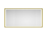 72 x 48 Inch LED Bathroom Mirror with Aluminum Frame, Wall Mounted Vanity Mirror, Anti-Fog, Memory, W2287P283317