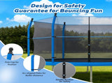 14ft Trampoline with Ladder and Enclosure Net Kids and Adults, Heavy-duty 14' Outdoor Trampoline W3922P378667