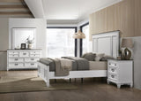 Clelane Wood Bedroom Set with Shiplap Panel Queen Bed, Dresser, Mirror, and Nightstand T2574P202585
